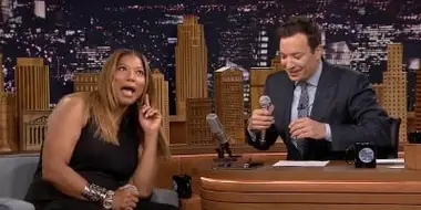 Queen Latifah, Sam Rockwell, a performance by the Broadway cast of Something Rotten!