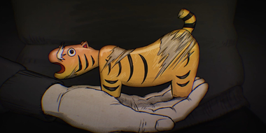 Papier-mâché Tiger