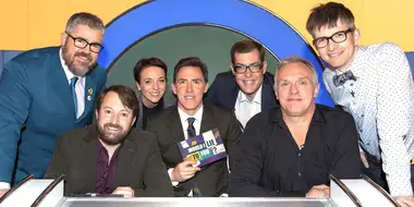 Gareth Malone OBE, Amanda Abbington, Richard Osman, Phill Jupitus and Greg Davies