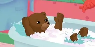 Little Brown Bear has a bath