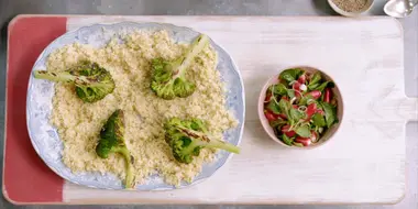 Lamb Meatballs and Chicken Salad