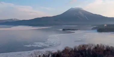 Harsh Winter in Lake Akan