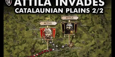 Attila invades the Western Roman Empire ⚔️ Battle of the Catalaunian Plains, 451 AD - Part 2/2