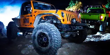Rock Crawling Jeeps Run the Moab Midnight Mustache Ride!