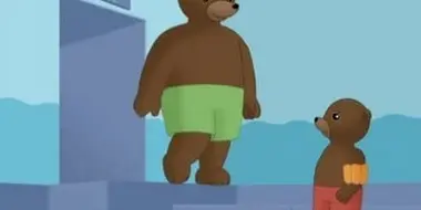 Little Brown Bear goes to the swimming pool