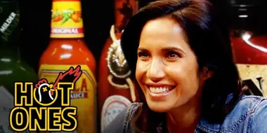 Padma Lakshmi Gracefully Destroys Spicy Wings