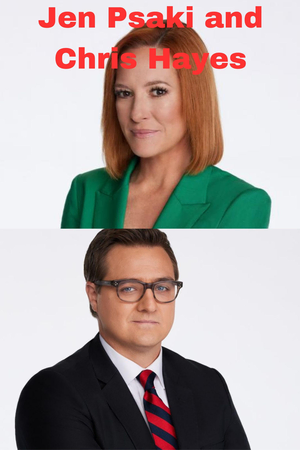 Jen Psaki and Chris Hayes