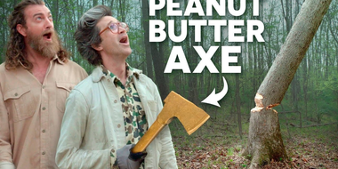 We Made An Axe Out of Peanut Butter And Cut Down a Tree