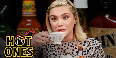Florence Pugh Sweats from Her Eyebrows While Eating Spicy Wings