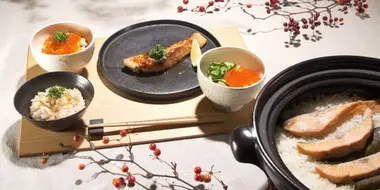 Rika's TOKYO CUISINE: Salmon and Ikura Donabe Rice