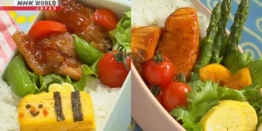 Salmon Teriyaki Bento & Apricot Butter Chicken Bento