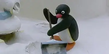 Pingu Clears the Snow