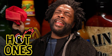 Questlove Refuses Defeat While Eating Spicy Wings