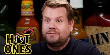 James Corden Experiences Mouth Karma While Eating Spicy Wings