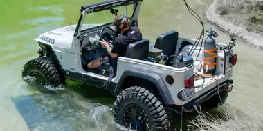 Diesel Jeep Underwater!