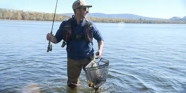 Fishing in Lake Kussharo