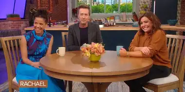 Edward Norton and His Co-Star, Gugu Mbatha-Raw, Are at the Kitchen Table