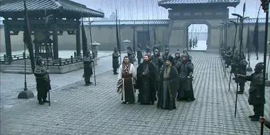 Liu Bei garrisons an army at Xinye