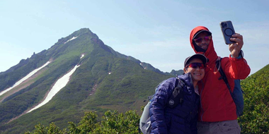 Magnificent Panorama from Mt. Rishiri in Summer