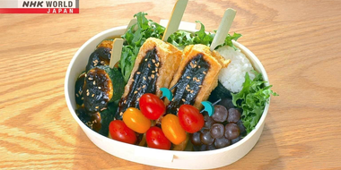 Tofu Dengaku (Miso-glazed Crispy Tofu) Bento & Teriyaki Tortilla Bento