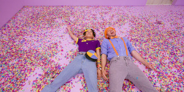 Meekah & Blippi Have a Rainbow Confetti Party