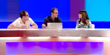 Lee Mack, Claudia Winkleman, Alan Carr, Eamonn Holmes