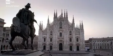 Alberto Angela tra le guglie del Duomo di Milano