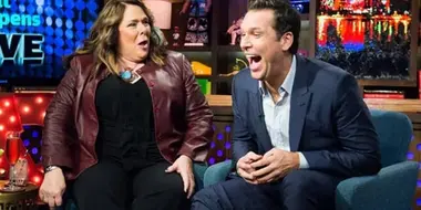 Candy Crowley and Dane Cook