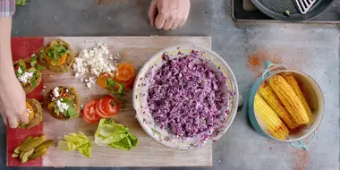 Rosemary Chicken and Happy Cow Burgers