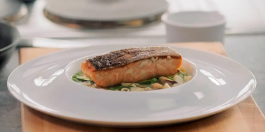 Make: Salmon with Shellfish Minestrone