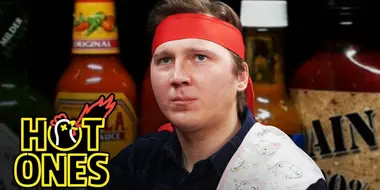 Paul Dano Needs a Burp Cloth While Eating Spicy Wings