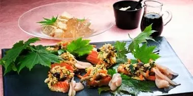 Authentic Japanese Cooking: Nishiki-yaki Steamed Salmon
