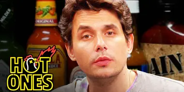 John Mayer Has a Sing-Off While Eating Spicy Wings