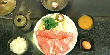 One-Person Sukiyaki of Nishi-Sugamo, Toshima Ward, Tokyo