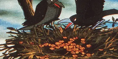 The greedy crow and the coin bowl