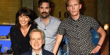 Rob Delaney, Laurence Fox, Davina McCall