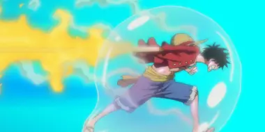 Luffy's All-out Attack! Red Hawk Blasts!