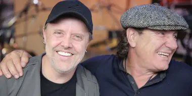 Brian Johnson and Lars Ulrich