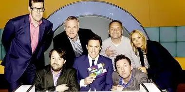 Greg Davies, Richard Osman, Patsy Kensit, Bob Mortimer