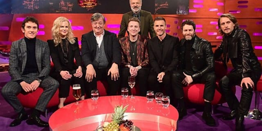 Nicole Kidman, Stephen Fry, Joe Lycett, Geraint Thomas, Take That