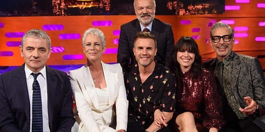 Rowan Atkinson, Jamie Lee Curtis, Gary Barlow, Jeff Goldblum, Imelda May