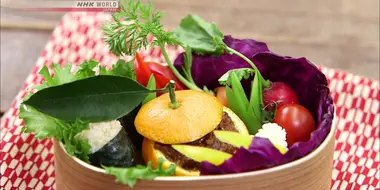 Vegetable Garden with Niku Miso & Mixed Rice with Mackerel