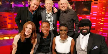 Julianne Moore, Michael Flatley, Bill Bailey, Cuba Gooding Jr, Gregory Porter and Laura Mvula