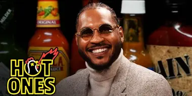 Carmelo Anthony Goes Hard in the Paint While Eating Spicy Wings